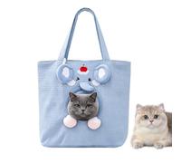Cat Bag Carrier Elephant Shape Pet Sling Tote with Head Opening | Elephant Shape Cat Bag Carrier Features A Large Capacity Sling Tote With Head Opening For Carrying Small Dogs Cats Outdoor