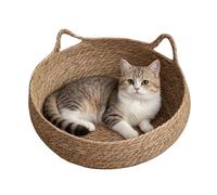Cat Basket Breathable Cat Bed Cats Beds Cats Baskets Rattan Woven Bowl