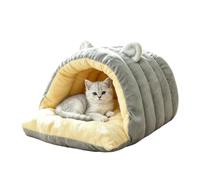 Cat Bed Cave Covered - Washable Pet Dome | Zippered House for Small Dogs