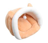 Cat Bed Cave Indoor, Semi-Enclosed Cat Cave, Slipper-Shaped Cat Bed, Cave Bed with Hangable Ball, Washable Cat Cave Bed, Cat Hideaway House, Tent Bed for Cats, Indoor Kitten Cave Bed, Small Dog