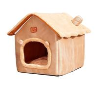 Cat Bed Cave - Lit chaud lavable avec amovible, peluche, doux, résistant, design confortable | Lit pour chatons d'hiver pour chats, perr chiots, petits chiens, animaux Dom