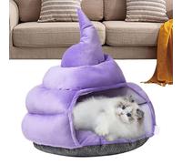 Cat Bed Cave, Poop Shape Cat House, Soft Cat Hut, Cat Tent Bed, Comfortable Pet Bed for Cats, Enclosed Cat House, Cozy Cat Cave, Pet Bed for Small Dogs, Fun Poop-Shaped Cat Bed,