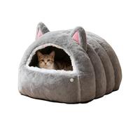 Cat Bed Cave - Semi-Enclosed Dome Shape Anti-Slip | Foldable Pet Cat House | Home-Friendly Design for Puppy Indoor Living Room Bedroom Apartment Dormitory Home