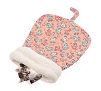 Cat Bed Cave Sleeping Bag | Kitten Warming Pad Sack Bag | Windproof Cat Sack, Plush Puppy Cave Cushion for Cats, Dogs, Puppy, Pets and Puppies Insulated Pet Cave Plush Pet Accessories Warm Bed