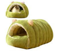 Cat Bed Cave - Warm Soft Comfortable Washable Small Kitten Nest, One-button Conversion, House Tent Pet Puppy Sleeping House | For Home Dorm Apartment Living Room Balcony