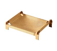 Cat Bed Elevated | Wood Elevated Woven Breathable Raised Cot | Pet Hammock Bed | for Indoor Patio Porch Deck Backyard Home Summer Camping Travel RV Car Truck Road Trip