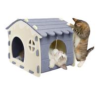 Cat Bed - Pet Sleeping Mat, Foldable Washable Pets Cave, Detachable Travel Accessory, Warm Winter Design, Quick Cleaning Gear, Animal Sleeping Supplies for Car, Desk and Bedroom Tent Structure