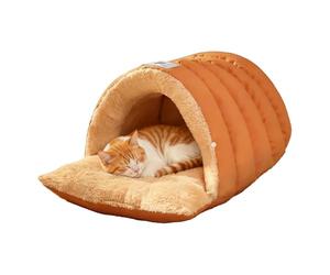 Cat Bed - Semi-Enclosed Windproof Nest, Pet Cave Sack, Soft Animal Rest Spot, Plush Sleep, Warm Shelter, Lightweight Cushion, Snug Furry Den, Comfortable Resting Space, Durable Kitty Loun