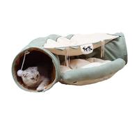 Cat Bed Tunnel - Soft Cat Bed With Tunnel | Multi-functional Pet Bed Supplies | Foldable Cat Cave, Pet Tunnel, Portable Pet Bed, Kittens Toys For Sleep Entertainment Exercise