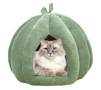 Cat Beds Indoor, Pumpkin House Bed, Thickened Cave Gear with Smart Style, Utility Aid for Daily Rest, Bed Mate, Cat Aid for Halloween Home Kittens Small Dogs Pet Comfort 13.78x13.78x11.81 inches