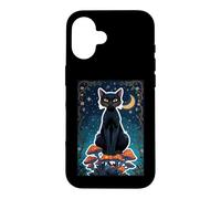 Cat Black Shadow Magie Mystique Féline Sorcière Soul Power Core Coque pour iPhone 16