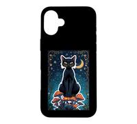 Cat Black Shadow Magie Mystique Féline Sorcière Soul Power Core Coque pour iPhone 16 Plus