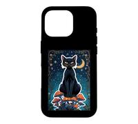 Cat Black Shadow Magie Mystique Féline Sorcière Soul Power Core Coque pour iPhone 16 Pro