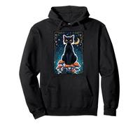Cat Black Shadow Magie Mystique Féline Sorcière Soul Power Core Sweat à Capuche