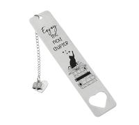 Cat Bookmark - Silver Bookmark Collègue qui sort de cadeaux, cadeau d'étudiant pour la fête des enseignants | remise de diplôme d'anniversaire, cadeaux de Noël, souvenez-vous toujours de la fête des