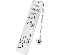 Cat Bookmarks For Women Metal Book Lovers Bookmark With Cat Pendant Bookmark For Reading Lovers Gift For Students Teachers (1)
