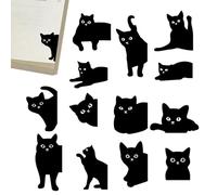 Cat Bookmarks magnétiques - 14 pièces Cat Shape Page Clips, Magnet Reading Markers | Papeterie créative pour les élèves enseignants adolescents filles hommes femmes adultes adultes Mother Book L