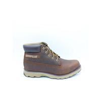 CAT - Botte en Cuir à Lacets Semelle en Caoutchouc - Homme - Chaussures - Brun - Taille: 44 EU