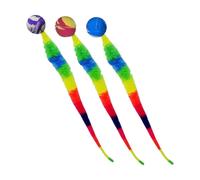 Cat Bouncy Ball - Balls Cats | Boule gonflable de chaton avec queue, balles rebondissantes chats, jouet de balle gonflable - balles de jouets de chat amusant 3pcs, boules gonflables colorées adaptées,