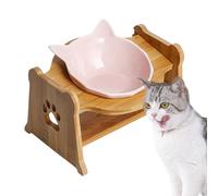 Cat Bowl Anti vomissement - Alimentateur pour animaux de compagnie élevé, de chat incliné | Matériau de qualité bol avec des hauts hauts pour la nourriture et l'eau, alimentation en céramique