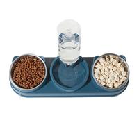 Cat Bowl - Elevated Dog Cat Water Bowl Food Dispenser | Stainless Steel Non-Slip Water Feeders for Indoor Outdoor Apartment Dorm Home Kitten Puppy Bunny Small Animal Feeding and Others
