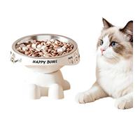 Cat Bowl Raised Non-Slip Animal Feeder Tray Bowl Work Together to Lower ne