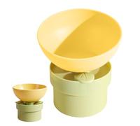 Cat Bowls - 15° Tilted Elevated Feeder, Detachable Kitten Bowl, for Cats Kittens Puppies Pets Home Living Room Indoor Outdoor Floor Friendly Feeding, The Cat Bowls Incorporates an Elevated