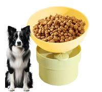 Cat Bowls - 15° Tilted Elevated Non-Slip Feeder, Whisker-Friendly Kitten Bowl, Pet Food and Water Dish for Kittens Puppies Cats Dogs, Indoor Outdoor Home Living Room Floor Corner Feeding Station