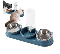 Cat Bowls - Pet Feeding Station | Cat Water Bowls | Distributeur de nourriture pour chiens élevés | Stainless Steel Non-Slip Water Feeder for Indoor Outdoor Apartment Dorm Home Kitten Puppy Bunny
