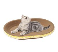 Cat Bratching Board - Papier ondulé Round 40 cm | Tampon à gratter en Carton avec Conception de Non-Cocher, affûtage des Griffes, lit de grattement de Chat | Jeu en Salle, Maison Multi-cré
