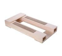 Cat Breeding Aid Stool - Wooden Scratcher Pad Cat Entertainment Toy, Bored