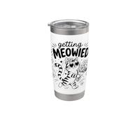 Cat Bride se fait miauler Gobelet isotherme en acier inoxydable double paroi