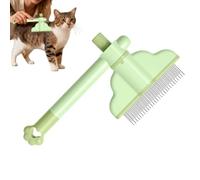 Cat Brush | Premium Soft Silicone Pet Bath Brushes with Adjustable Handle | Self Cleaning Grooming Scrubber Comb for Bathing Shower Indoor Outdoor Puppy Kitten Massage Home