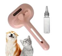 Cat Brush with Steam, Self-Cleaning Pet Grooming Comb, Tank Misting Tool, Ergonomic Deshedding Steamer, Gentle Hair Removal and Massage for Home Shower Dog Cat Travel Sessions