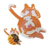 Cat Butt Coaster, Creative Cute Cat Coaster, Portable Table Decoration, Coffee and Tea Coaster, Cute Cat Coasters, Easy to Use, Portable for Cat Lovers Office and Home Desk