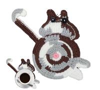 Cat Butt Coaster, Creative Cute Cat Coaster, Portable Table Decoration, Coffee and Tea Coaster, Cute Cat Coasters, Easy to Use, Portable for Cat Lovers Office and Home Desk