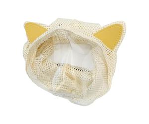 Cat Calming Muzzle, Breathable Anti Biting Head Cover Pet Control Soft Comfortable Cat Safety Muzzle for Grooming Bath Nail Trimming Travel Use, for Home Indoor Outdoor Handling Care