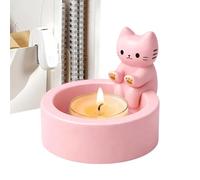 Cat Candle Holder Decor, Adorable Kitten Paw Design, for Cozy Table Lighting for Mantels Fireplaces Farmhouse Holidays Parties Everyday Ambiance Stylish Accessory for Warmth Charm