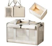 Cat Carrier 48,5 x 11,81 x 11,42 cm | Portable Kitten Carrying Crate | Dog Bag Carrier | For Short Trips Walking Car Indoor Outdoor Outings Camping