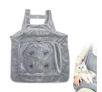 Cat Carrier Apron, Hands- Pet Pouch, Washable Soft Fabric, Secure Zipper Closure, Cozy Sleeping Bag Style, Lightweight Build, Snug Fit, Easy Wear, Perfect for Cats, Dogs