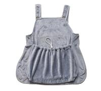 Cat Carrier Apron with Large Sleeping Pocket, Pet Carrier Apron for Small Cats Under 7.5 kg, Drawstring Cat Holding Apron with Adjustable Waist Strap, Non Adhesive Arctic Velvet Ca