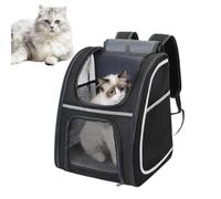 Cat Carrier Backpack, Breathable Travel Pouch, Soft Pet Daypack, Reflective Safety Strip, Sturdy and Portable, Spacious Storage Pocket, Ideal for Puppy Kitten Toys Snacks