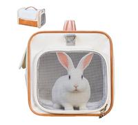 Cat Carrier Bag, Pet Transport Case, Breathable Mesh Fabric with Tarpaulin Leather Design for Small Dogs, Kittens, Ferrets, Rabbits, Travel, Vet Visits, 9.06x12.6 inches