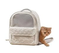 Cat Carrier - Foldable Pet Bag Backpack for Safe Transport, Portable Tote Pouch with Ventilated Design, Travel Accessory for Indoor, Outdoor, Hiking, Camping, Motorcycle, and Adventure Outings