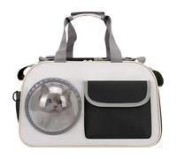 Cat Carrier with Bubble Window, Breathable Travel Kitten Bag, Ideal for Camping, Hospital Visits, Hiking, Motorcycle, Car Adventures, Airplane, School, and Outdoor Activities