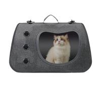 Cat Carrying Sling Bag, Adjustable Shoulder Pet Travel Pouch, Breathable Clear Window Carrier, 40x26x26cm, Hands-Free Transport Tote, for Walking, Camping, Picnic, Vet Visits