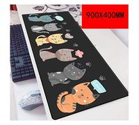 Cat Cat Claw 900X400Mm, Tapis De Souris De Jeu Rapide Et Précis avec Une Base Épaisse De 3 Mm, pour Ordinateurs Portables, O