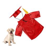 Cat Cat Graduation Cap Et Robe - Cap De Remise des Diplômes De Chien Lavable Et Robe | Ensemble De Costumes Lavables avec Une Tenue De Compagnie De Chemise À Glace | Tenue De Remise des Diplômes De