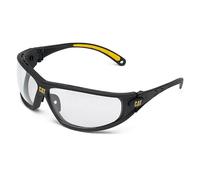 CAT - CAT - Lunettes de sécurité - pont nasal en PVC avec branches rembourrées en caoutchouc - pièce frontale réglable à trois niveaux - entourage - verre transparent - EU -