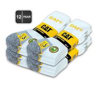 CAT Caterpillar 12 Paires REAL WORK SOCKS - Chaussettes de travail femmes hommes Chaussettes de travail Chaussettes d'affaires bas taille 35-50